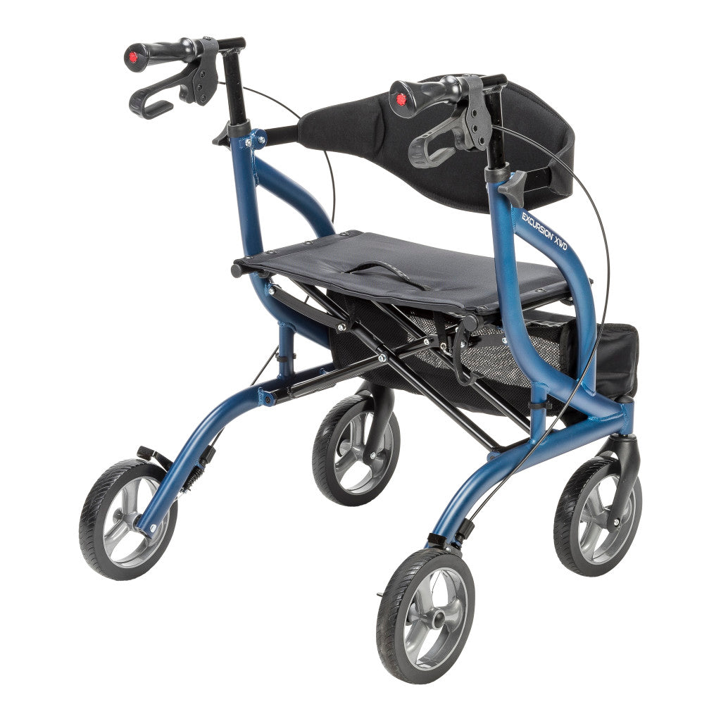 MD by Drive Excursion XWD Rollator, Blue