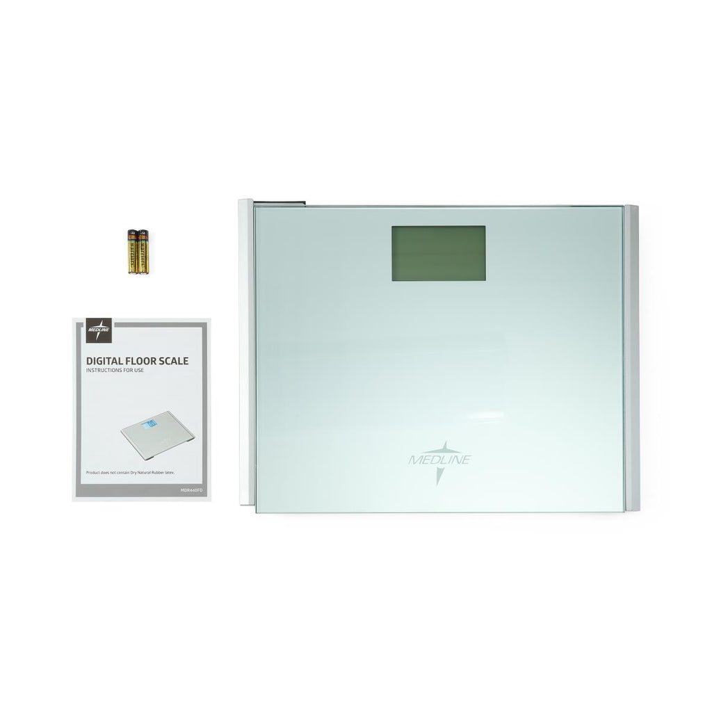 Step-On Digital Bathroom Scale, 440 lb. (220 kg) Weight Capacity