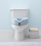 5" Elevated Locking Toilet Seat With Lock, No Arms