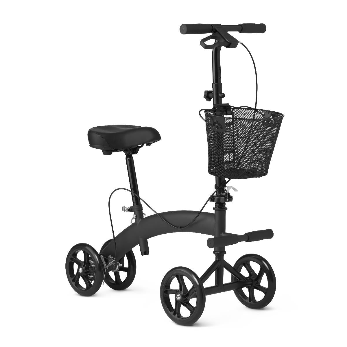 Manual Seated Scooter Knee Walker, Black