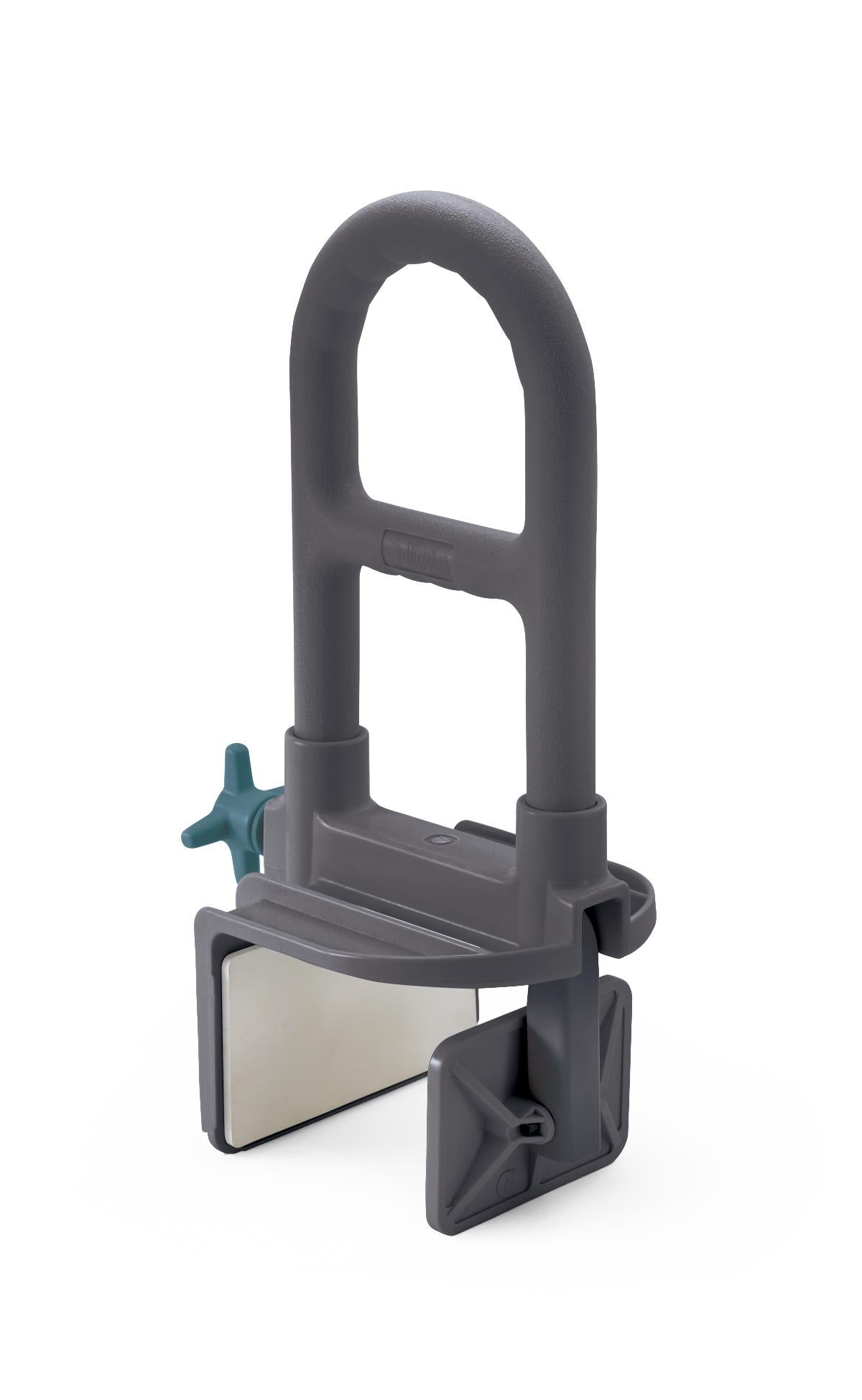 Deluxe Bathtub Grab Bar with Microban, Gray