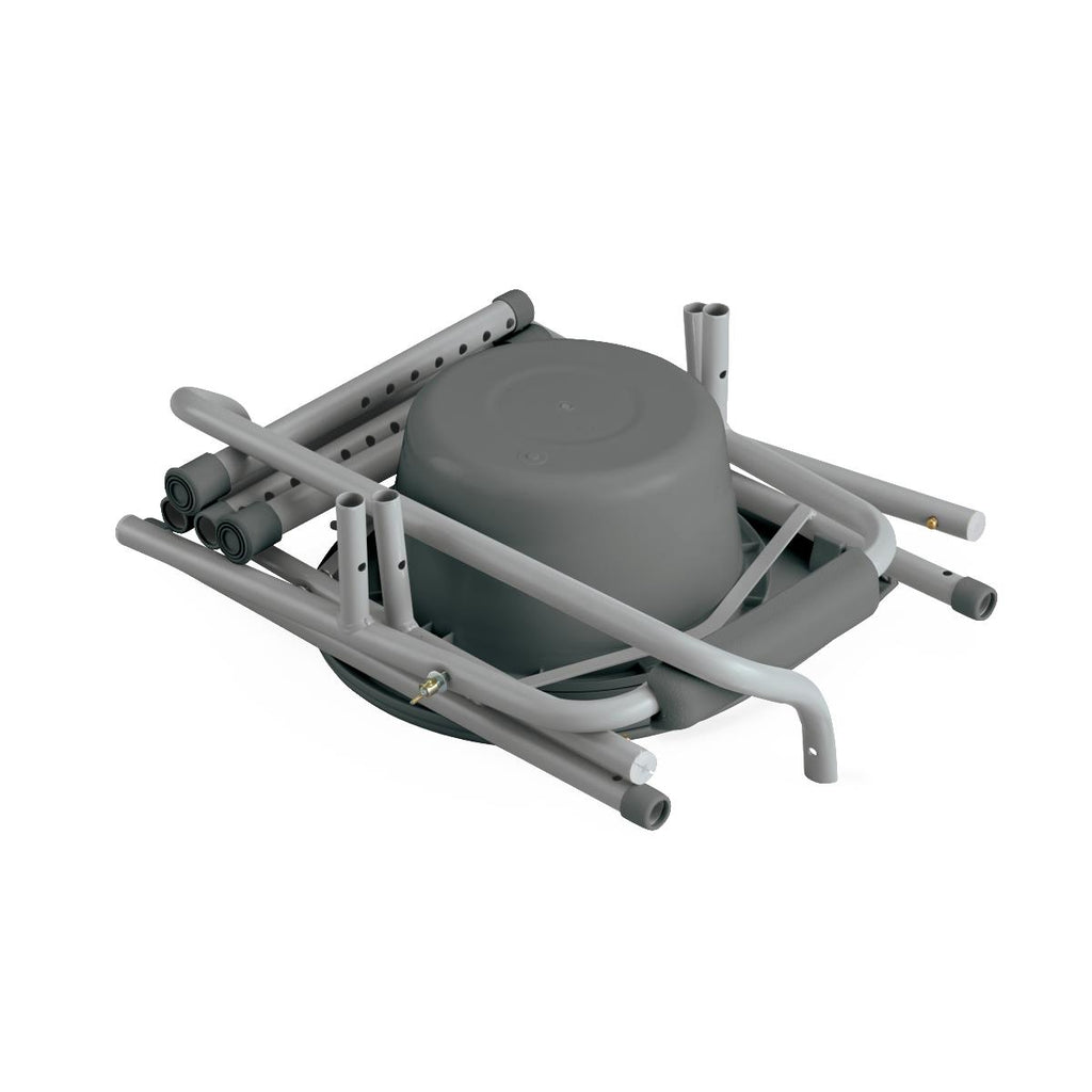 Knockdown Steel Bedside Commode (1EA)