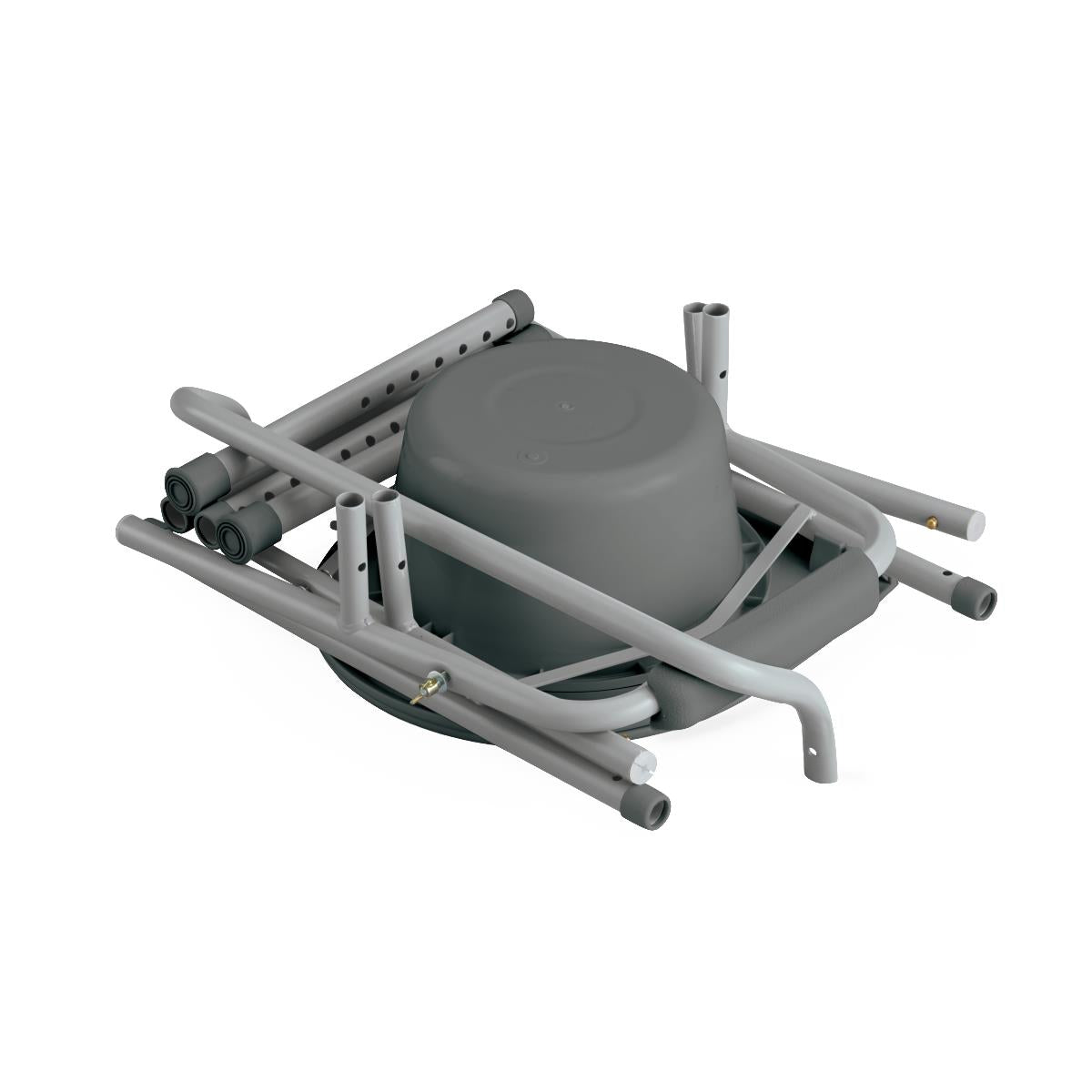 Knockdown Steel Bedside Commode (1EA)
