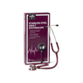 Adult Stainless Steel Stethoscope, Burgundy