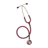 Adult Stainless Steel Stethoscope, Burgundy