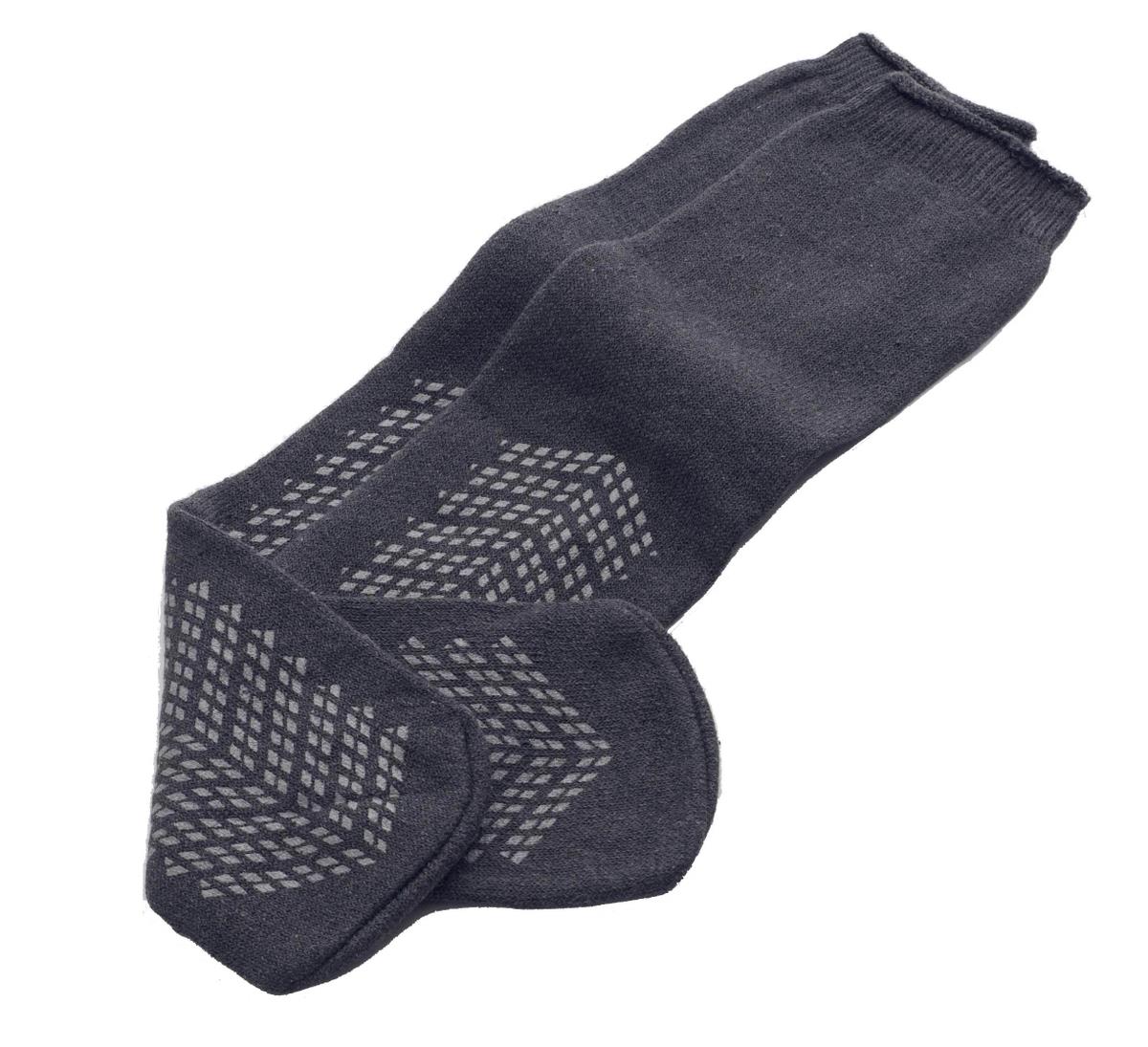Double-Tread Slippers, Gray, Bariatric