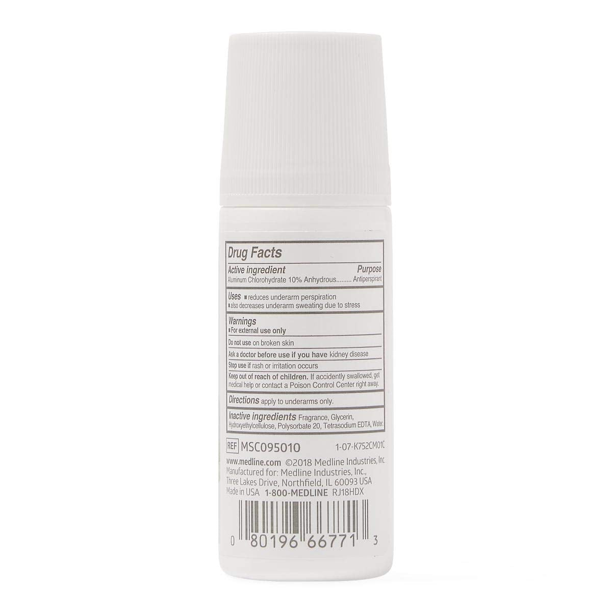 MedSpa Roll-On Antiperspirant Deodorant, 1.5oz.
