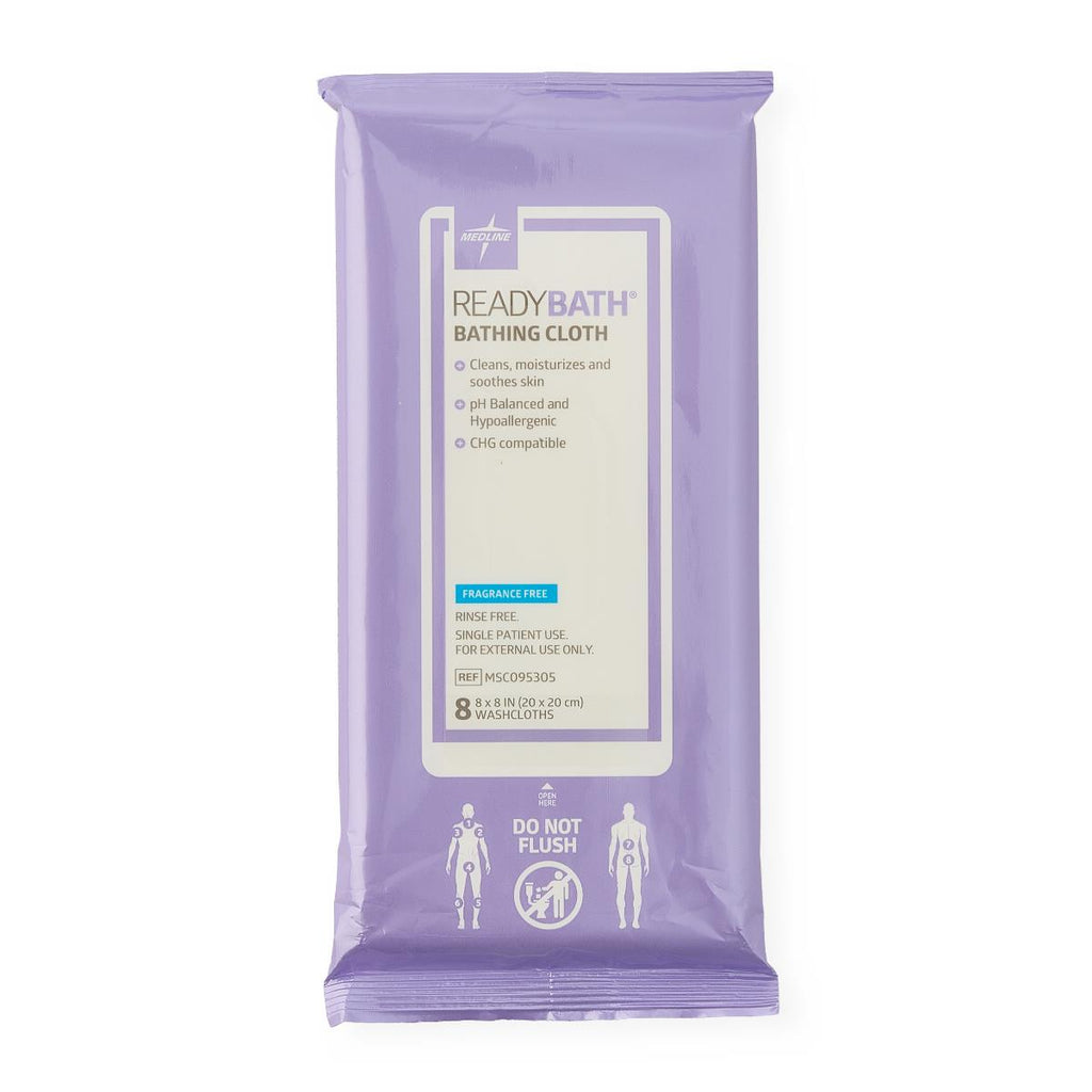 ReadyBath Total Body Cleansing Standard Weight Washcloth, Fragrance Free (case of 30)