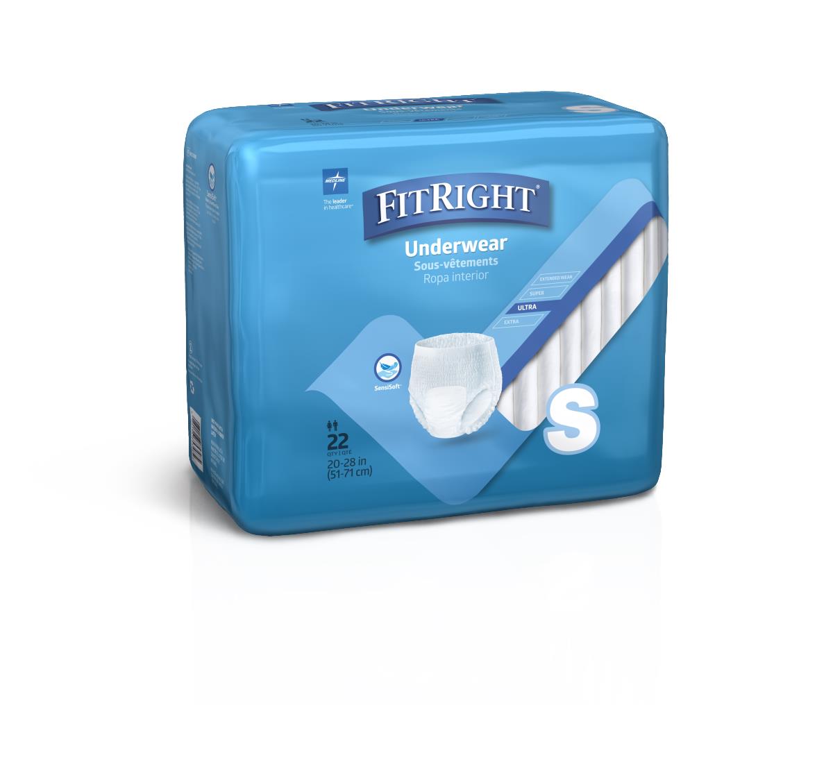 Protection Plus Classic Protective Underwear, Small, 20"-28" (bag of 22)