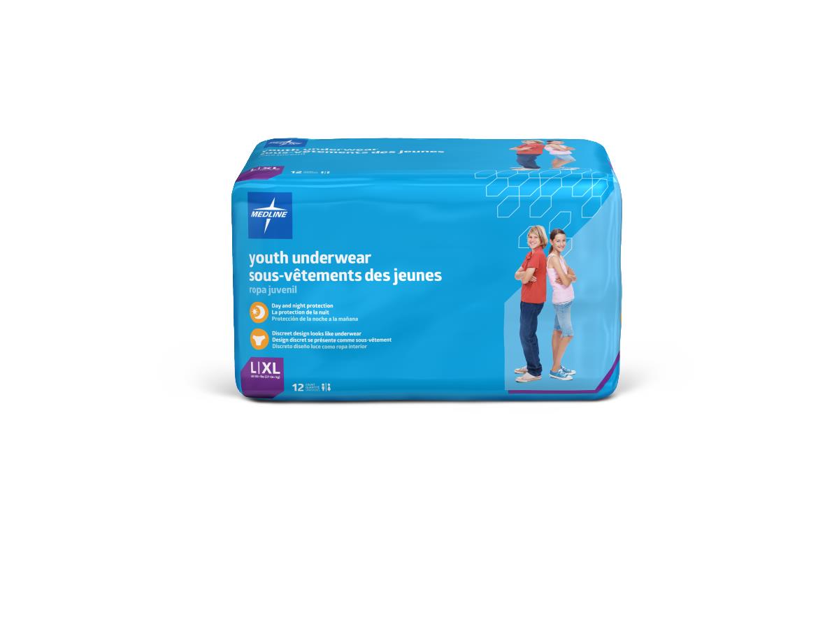 Disposable Protective Youth Underwear, Youth (bag of 12)