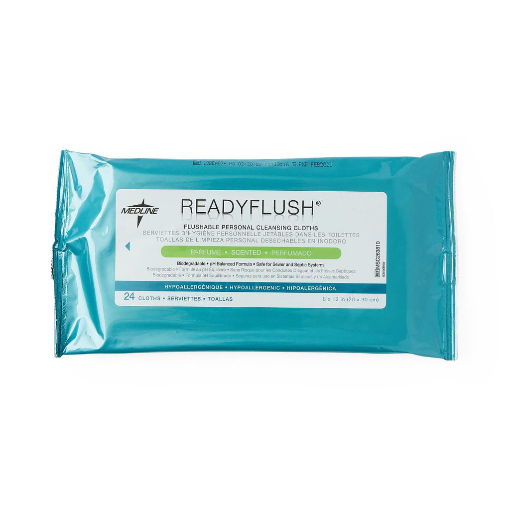 ReadyFlush Flushable Personal Cleansing Wipes, Scented, Soft Pack (1EA)