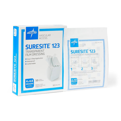 Suresite123 Transparent Dressing, 4" x 4.8" (box of 50)