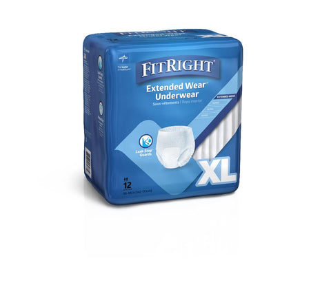 Extended Wear Adult Underwear, X-Large, 56"-68" (case of 48)