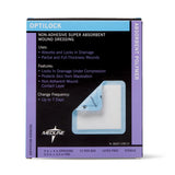 OptiLock Nonadhesive Super Absorbent Wound Dressings, 4" x 4" (box of 10)