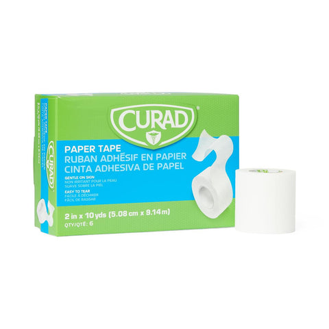 CURAD Paper Medical Adhesive Tape, 2" x 10 yd. (box of 6)