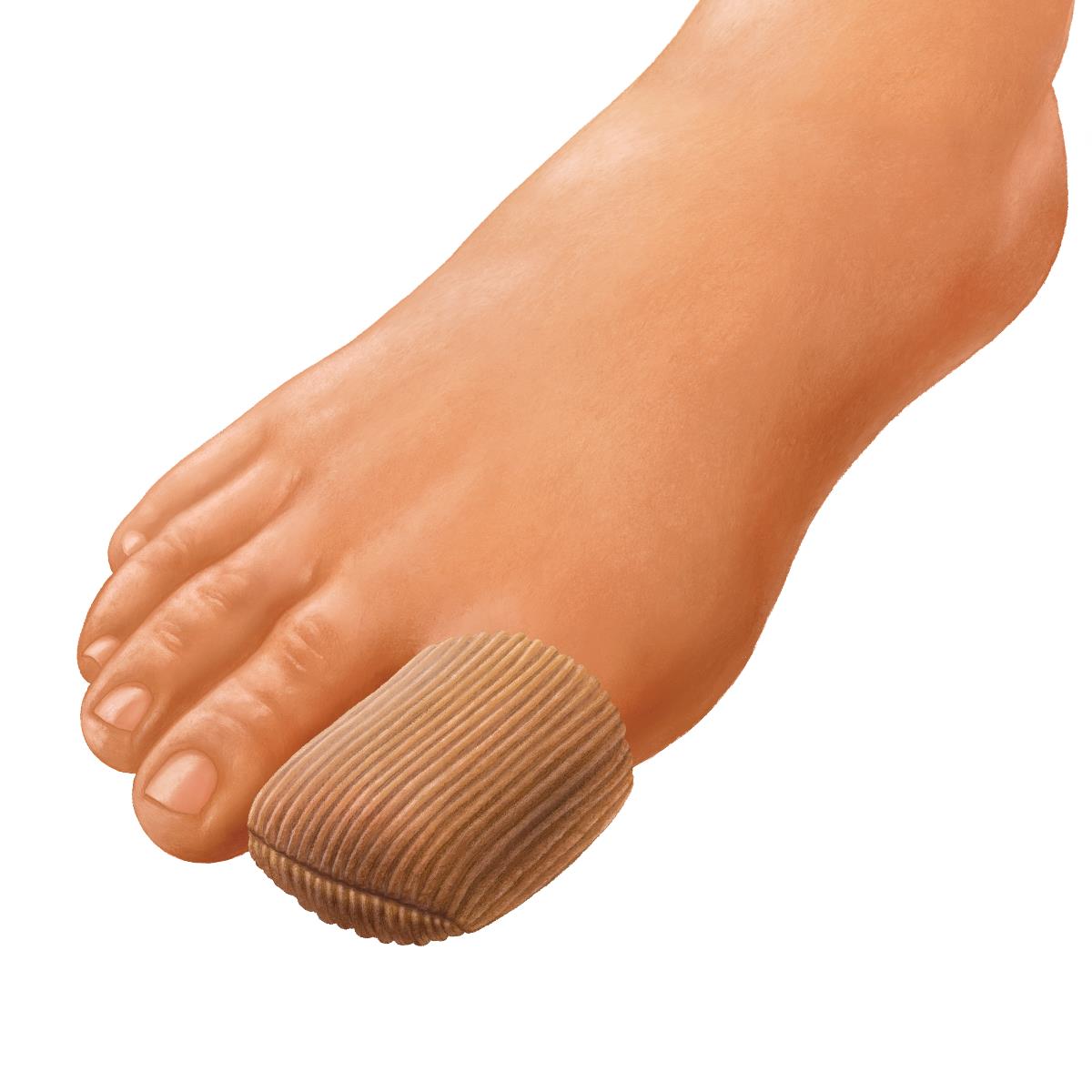 Gel Ribbed Digital Toe Cap, Small/ Medium