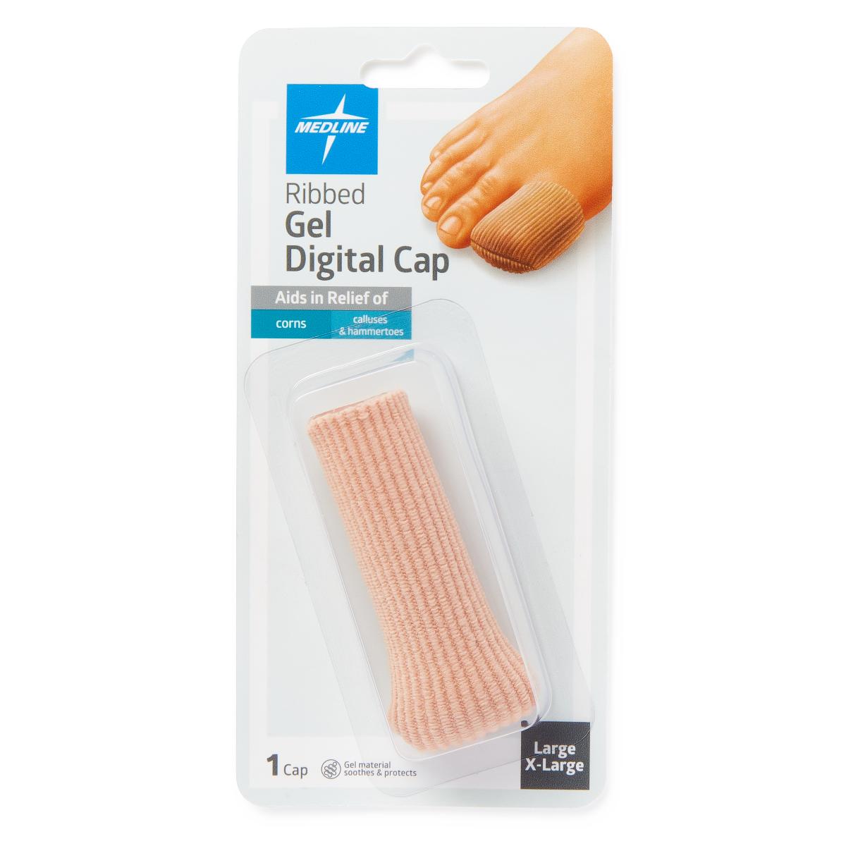 Gel Ribbed Digital Cap, Large/ X-Large