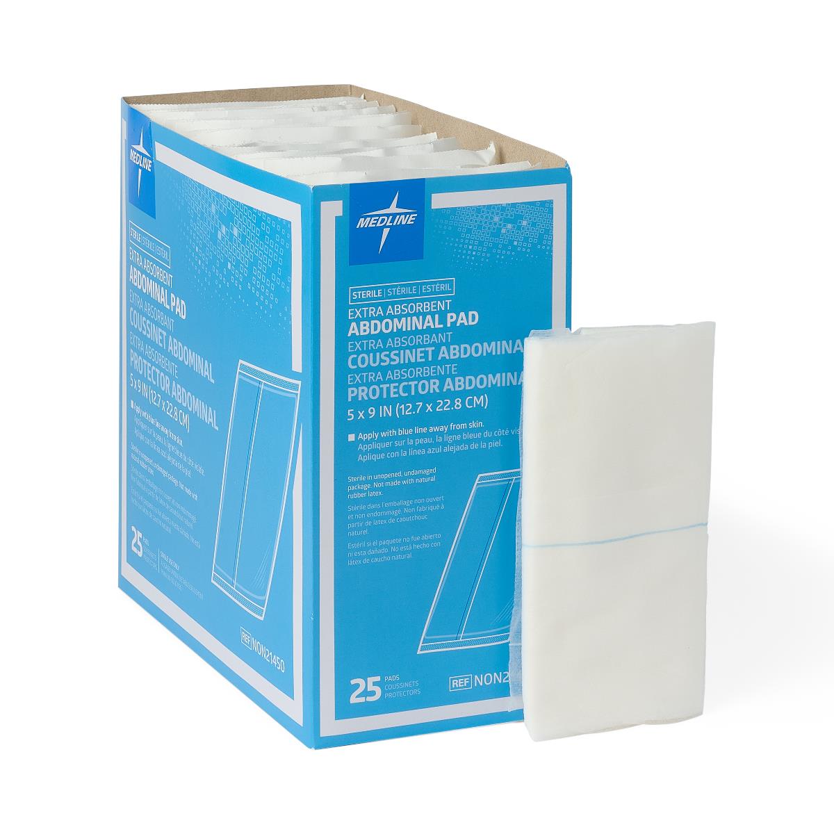 Sterile Abdominal Pad, 5"x 9" (box of 25)