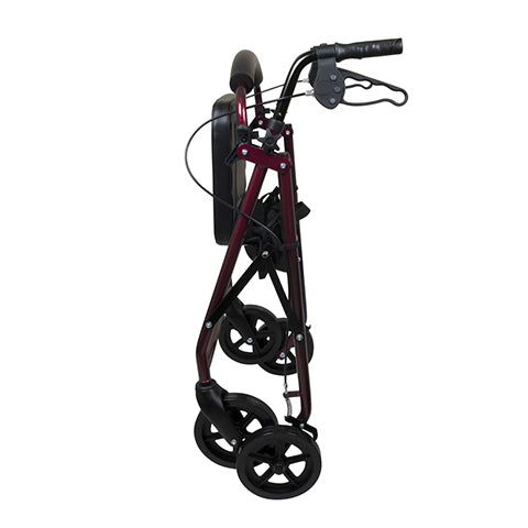 ProBasics Deluxe Aluminum Rollator with 8" Wheels, Burgundy