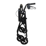 ProBasics Deluxe Aluminum Rollator with 8-inch Wheels, Black