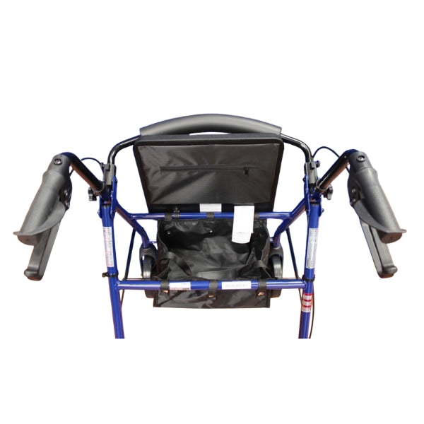 ProBasics Deluxe Aluminum Rollator with 8" Wheels, Blue