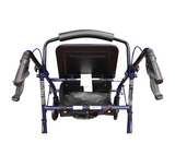 6" Steel Rollator, Knocked Down, Blue