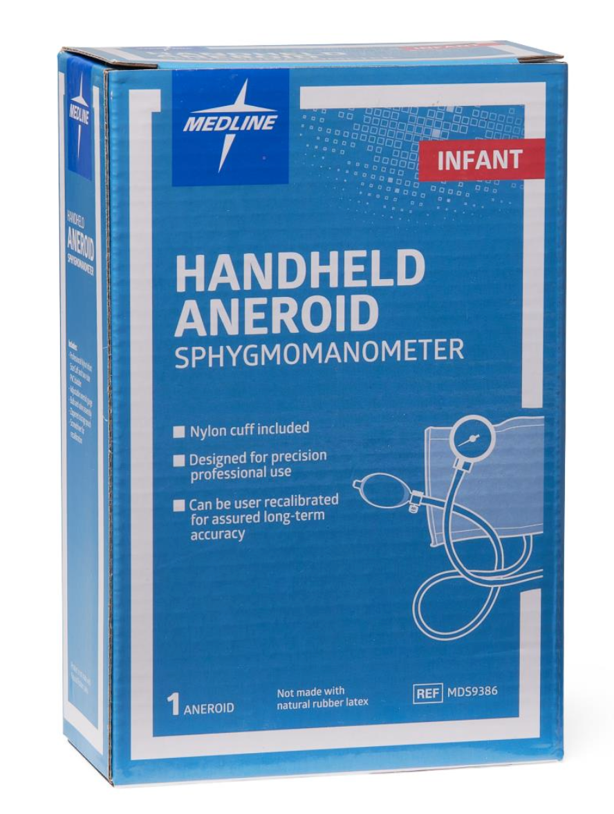 PVC Handheld Aneroid Sphygmomanometer, Infant