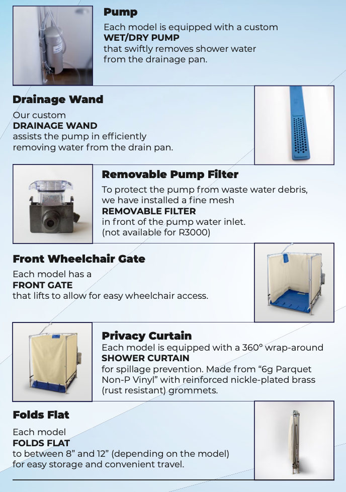 Tall Fawssit Portable Shower