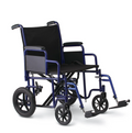 Bariatric Steel Transport Chair, 22" Seat Width