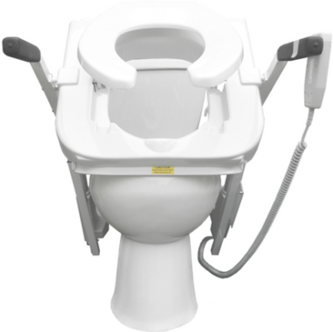 EZ-ACCESS Tilt Toilet Seat Lift Singe Motor DC, Elongated Seat