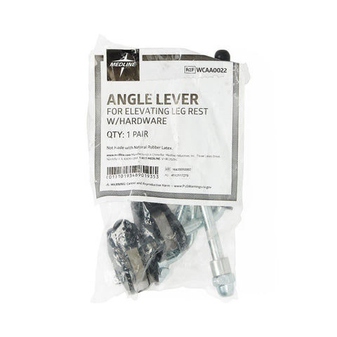 Angle Lever with Hardware for Elevating Leg Rest for Guardian KX Wheelchairs