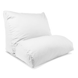 Contour Flip Pillow Case - Standard, White