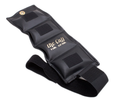 The Cuff Ankle and Wrist Weight, 5lbs (Black)