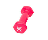 CanDo Vinyl Coated Dumbbell, 1lb., Pink