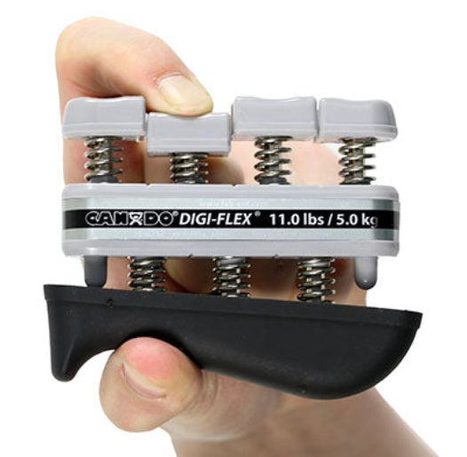 CanDo Digi-Flex Hand Exerciser, Silver, XX-Heavy
