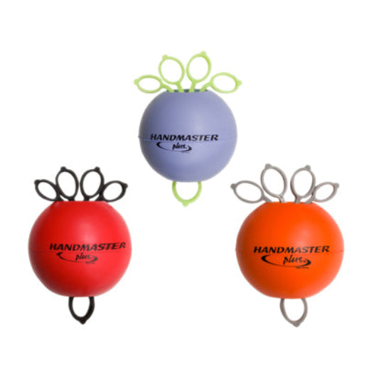 Handmaster Plus Hand Exerciser, 3-Piece Set (Purple, Red and Orange)
