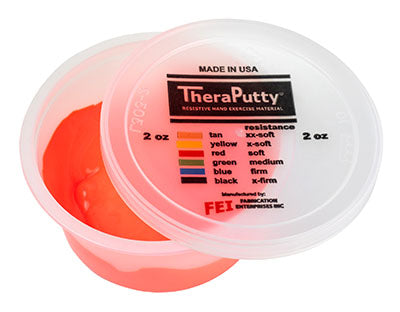 CanDo TheraPutty Exercise Putty, Red, Soft (2oz)