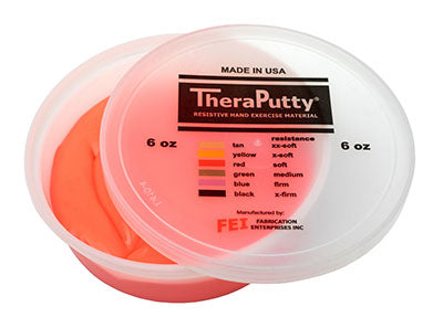 CanDo TheraPutty Exercise Putty, Red, Soft (6oz)