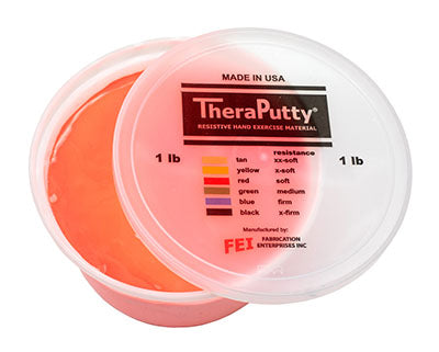 CanDo TheraPutty Exercise Putty, Red, Soft (1lb.)