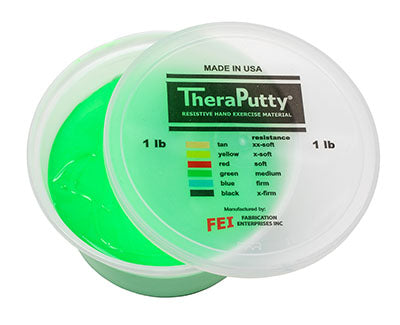 CanDo TheraPutty Exercise Putty, Green, Medium (1lb.)
