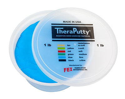 CanDo TheraPutty Exercise Putty, Blue, Firm (1lb.)