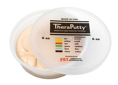 CanDo TheraPutty Exercise Putty, Tan, XX-Soft (6oz)