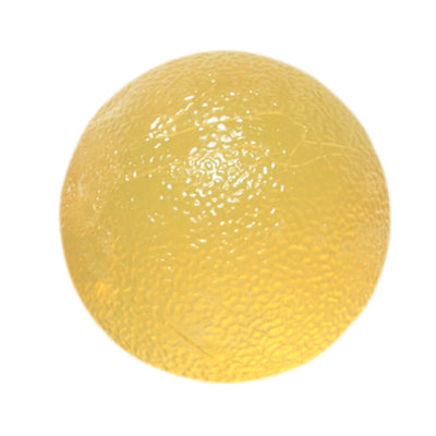 CanDo Gel Squeeze Ball, Standard Circular, Yellow, X-Light