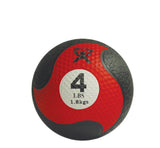 CanDo Firm Medicine Ball, 8" Diameter, Red, 4lb.