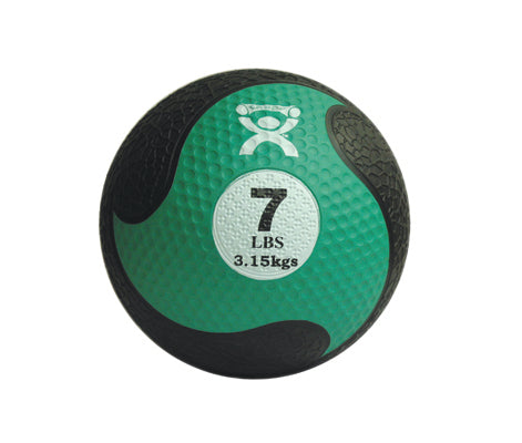 CanDo Firm Medicine Ball, 9" Diameter, Green, 7lb.
