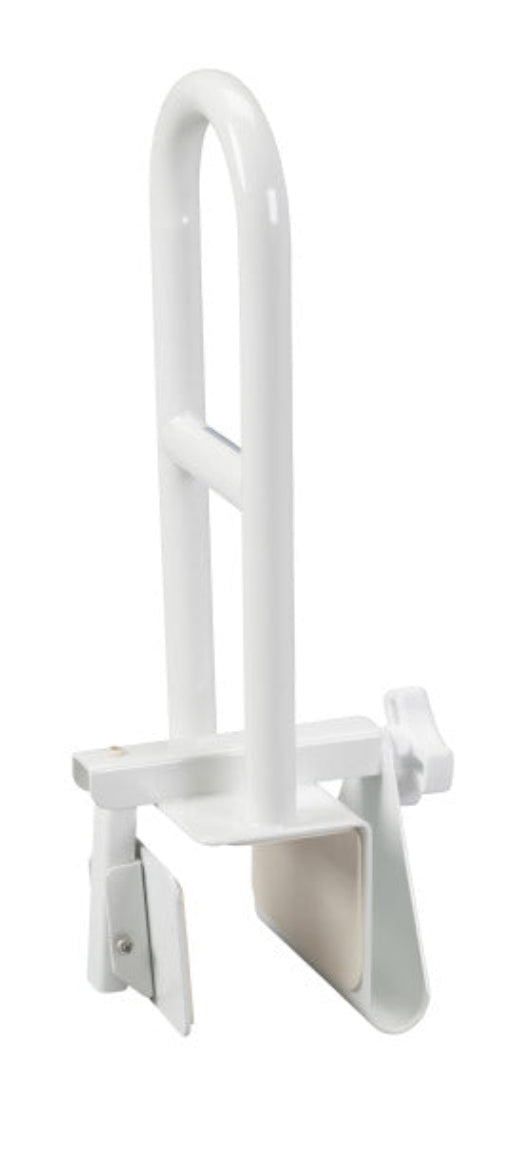 Bathtub Shower Grab Bar Safety Clamp-On Tub Rail, Parallel