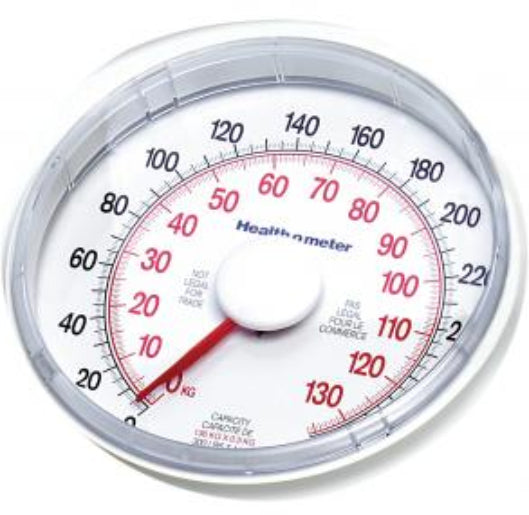 Health O Meter Mechanical Floor Dial Scale,lb/kg,330lb/150kg Capacity