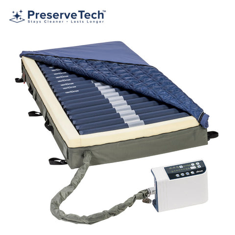 Med-Aire Edge Alternating Pressure & Low Air Loss Mattress Replacement System, 80" (Digital Control Unit)