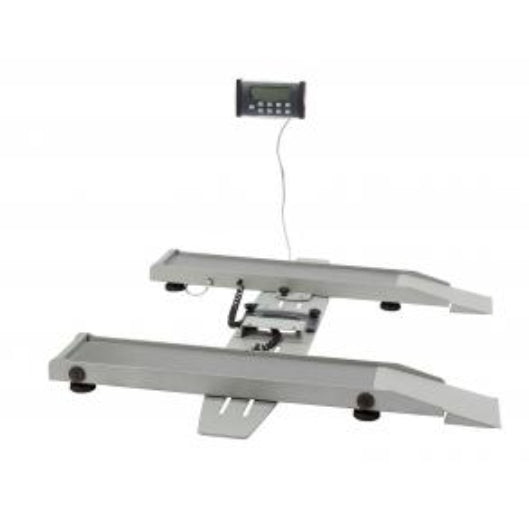Health O Meter Digital Portable Wheelchair Scale with Handle and Adjustable Tracks