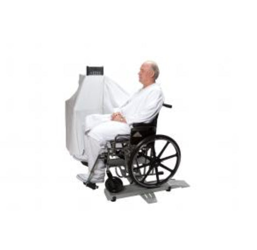 Health O Meter Digital Portable Wheelchair Scale with Handle and Adjustable Tracks